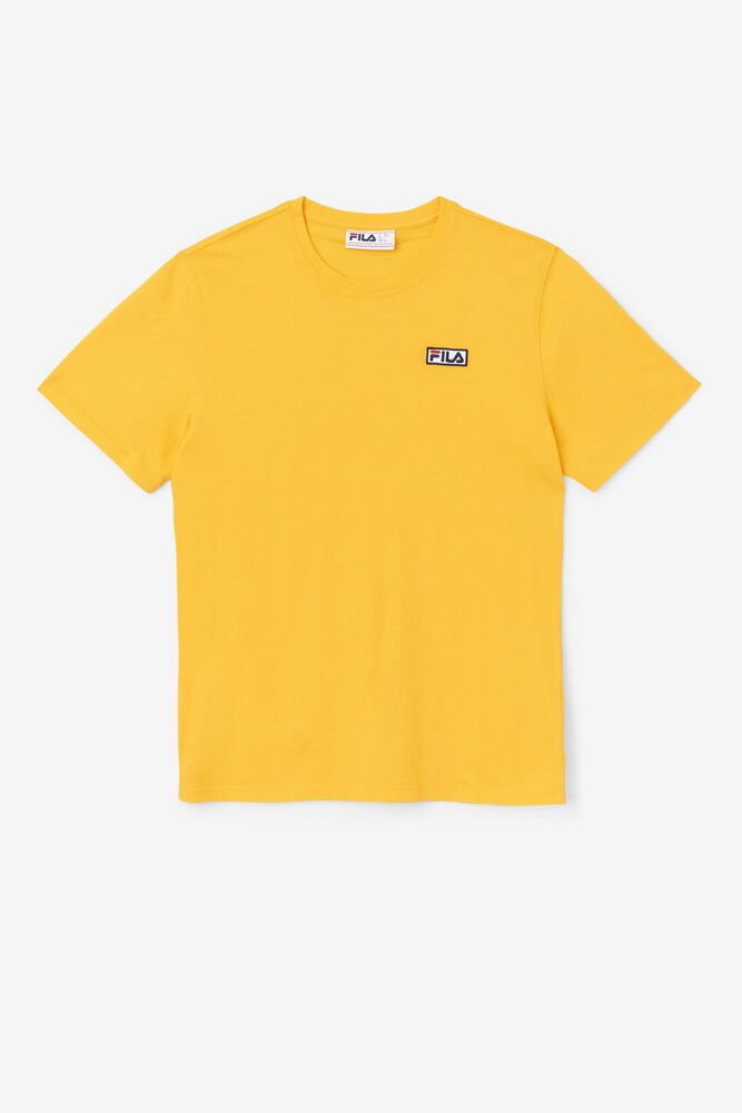 Fila Skylar T-Shirt Yellow - Mens - 90463MJXW